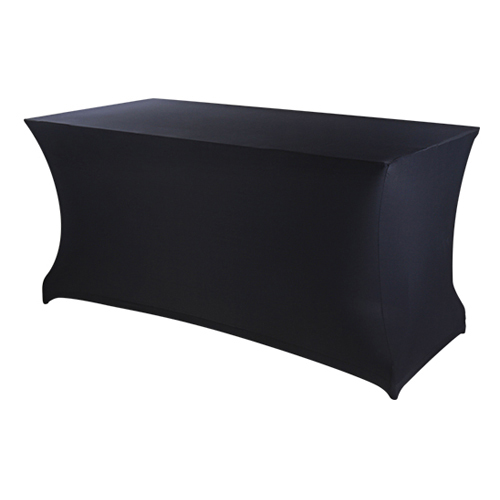 Housse noire Lycra pour Table buffet