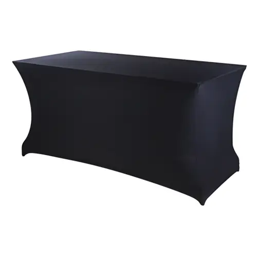 Housse noire Lycra pour Table buffet H 95cm