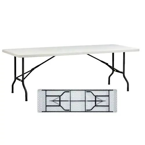 Table rectangulaire de 2,40 x 0.76 m ~8p
