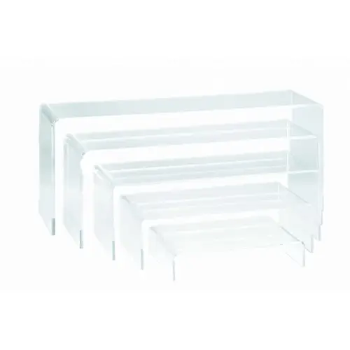 REHAUSSE Gigognes Plexi Blanc set de 5 rehausses